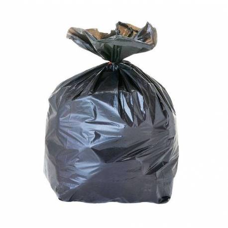 SAC A DECHETS 130L NOIR BD 75 µ
