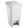 POUBELLE À PÉDALE BLANCHE 60L