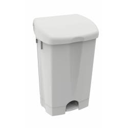 POUBELLE À PÉDALE 50L BLANCHE