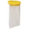 SUPPORT SAC MURAL AVEC COUVERCLE JAUNE
