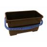 SEAU NOIR AVEC ANSE BLEUE 22L