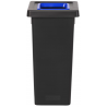 POUBELLE TRI SÉLECTIF FIT 50L NOIR/BLEU