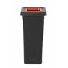 POUBELLE TRI SÉLECTIF FIT 50L NOIR/ROUGE