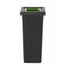 POUBELLE TRI SÉLECTIF FIT 50L NOIR/VERT