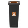 POUBELLE TRI SÉLECTIF FIT 50L NOIR/MARRON