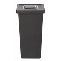 POUBELLE TRI SÉLECTIF FIT 70L NOIR/GRIS