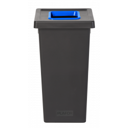 POUBELLE TRI SÉLECTIF FIT 70L NOIR/BLEU
