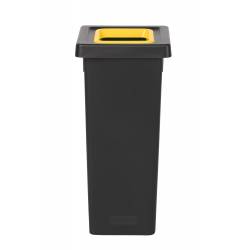 POUBELLE TRI SÉLECTIF FIT 70L NOIR/JAUNE