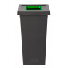 POUBELLE TRI SÉLECTIF FIT 70L NOIR/VERT