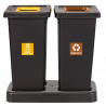 BASE SOCLE POUR 3 POUBELLES FIT 70L