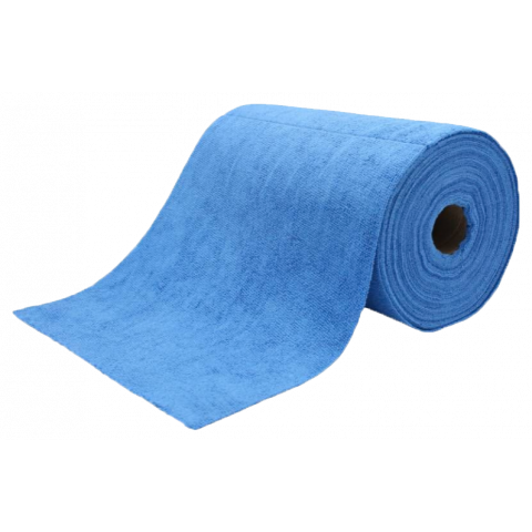 BOBINE ESSUYAGE MICROFIBRE BLEU
