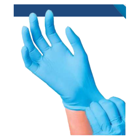 GANTS NITRILES NON POUDRÉS BLEU BOÎTE DE 100
