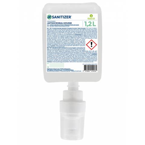SAVON DÉSINFECTANT ANTIMICROBIAL FOAM 1,2L X6