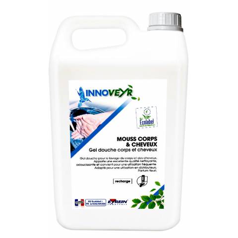 SAVON MOUSS CORPS ET CHEVEUX 4x5L