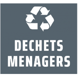 ÉTIQUETTE DE TRI SELECTIF PAPIER POUR POUR POUBELLE FIT