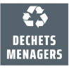 ÉTIQUETTE DE TRI SELECTIF PAPIER POUR POUR POUBELLE FIT