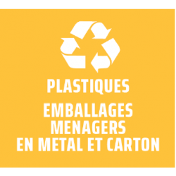 ÉTIQUETTE DE TRI SELECTIF PAPIER POUR POUR POUBELLE FIT