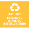 ÉTIQUETTE DE TRI SELECTIF PAPIER POUR POUR POUBELLE FIT