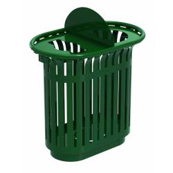 CORBEILLE TRI SELECTIF TULIPE AVEC COUVERCLE 2X60L