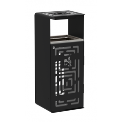 CORBEILLE ARTRI 110L AVEC CENDRIER