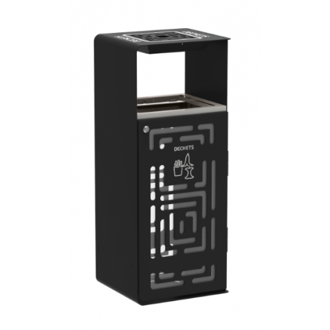 CORBEILLE ARTRI 110L AVEC CENDRIER