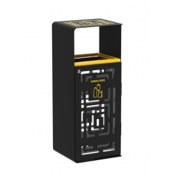 CORBEILLE ARTRI 110L AVEC CENDRIER